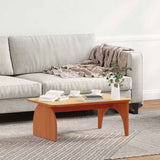 Coffee Table Wax Brown 80 x 50 x 31 cm Solid pine wood 873519