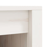Outdoor Kitchen Cabinets 2 pcs White Solid Wood Pine 3196131