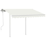 Awning Post Set White 300x245 cm Iron 315093