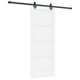 Sliding Door ORKDAL White 83 x 202 cm Solid Pine Wood 3333645