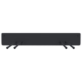 Garden Tool Storage Racks Wall Mounted 8 pcs Black Steel 3309655