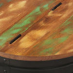 Coffee Table Black 50x39.5 cm Solid Wood Reclaimed 351752