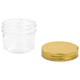 Glass Jam Jars with Gold Lid 48 pcs 110 ml 50796
