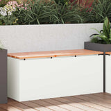 Garden Bench White 100 x 40 x 43 cm Steel 874906