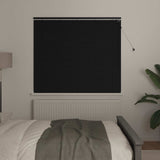 Venetian Blind Black 150 x 130 cm 35 mm Solid Paulownia Wood 42015476