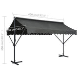 Free Standing Awning 400x300 cm Anthracite 145886