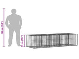 Gabion Raised Bed Silver 42033323
