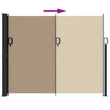 Retractable Side Awning Taupe 160x500 cm 4004439