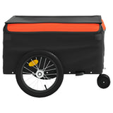 Bike Trailer Black and Orange 45 kg Iron 94103