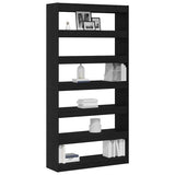 Book Cabinet Black Oak 100 x 30 x 198 cm Engineered Wood 3333932