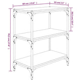 Book Cabinet Sonoma Oak 60x33x70.5 cm Engineered Wood and Steel 819323
