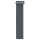 Garden Shed Grey 116x45x175 cm Galvanised Steel 46302