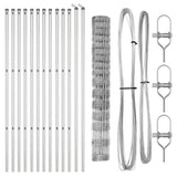 Welded Wire Fence with Spikes 100 x 0.8 m 3351468