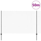 Welded Wire Fence 50 x 1.5 m PVC-Coated Steel Grey Mesh 3336905