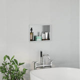 Shower Niche Silver 30 x 20 x 9.5 cm Stainless Steel 42012662