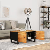 Coffee Table 80x50x40 cm Solid Wood Acacia&Engineered Wood 350637