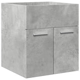 4 Piece Bathroom Furniture Set Concrete Grey Engineered Wood 3324882