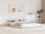 Bed Frame Brown 120 x 200 cm Wood 872401
