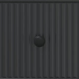 Drawer Cabinet Black 33 x 34.5 x 90 cm Engineered Wood 893926