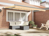 Retractable Awning Yellow 250 x 200 cm Fabric 3329364