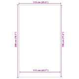 Doormat Brown 115x200 cm 4105586