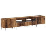 3 Piece LED TV Cabinet Old Wood Engineered Wood 3416687