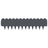 Lawn Edging 30 pcs 103 x 25 cm Steel Anthracite 8008701