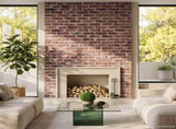Wall Panels 10 pcs 100 x 50 cm Dark Brown and White EPS Foam 42046090