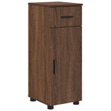 Bathroom Cabinet with Drawer Brown Oak 30 x 35 x 80 cm 883331