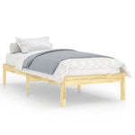 ZNTS Bed Frame without Mattress Solid Wood Small Single 809977