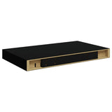Floating Wall Shelves 4 pcs Black 40x23x3.8 cm MDF 323828