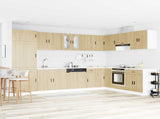 Sink Base Cabinet with Door Porto 2 pcs Brown Engineered wood 3315024