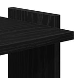 Bookcase 3-Tier Black 60x30x120 cm Engineered Wood 860266