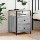 Bedside Cabinet Grey Sonoma 44x45x60 cm Engineered Wood 826009