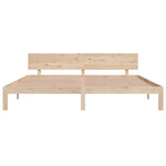 Bed Frame without Mattress Solid Wood Pine 200x200cm 810515