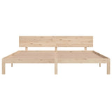 Bed Frame without Mattress Solid Wood Pine 200x200cm 810515
