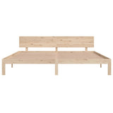 Bed Frame without Mattress Solid Wood Pine 200x200cm 810515