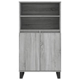 Highboard Grey Sonoma 60x36x110 cm Engineered Wood 831498