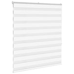 ZNTS Zebra Blind White 130x150 cm Fabric Width 125.9 cm Polyester 4014761