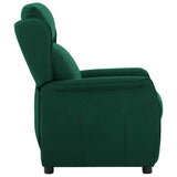 Recliner Chair Dark Green 66.5 x 94 x 101.5 cm Polyester 340158