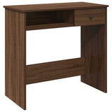 Desk Brown Oak 80x40x75 cm Engineered Wood 860478