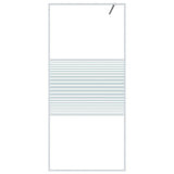 Walk-in Shower Wall White 90x195 cm Clear ESG Glass 152151