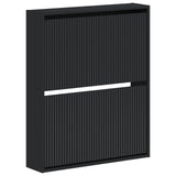 Wall-Mounted Shoe Cabinet ARNHEM 71 x 17 x 86 cm Black 896636