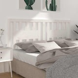 Headboard White 146x4x100 cm Solid Wood Pine 818671
