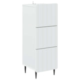 Drawer Cabinet White 33 x 34.5 x 92 cm Engineered Wood 894385
