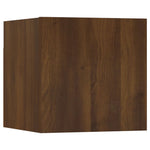 ZNTS 8 Piece TV Cabinet Set Brown Oak Engineered Wood 3114229