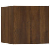 ZNTS 8 Piece TV Cabinet Set Brown Oak Engineered Wood 3114229