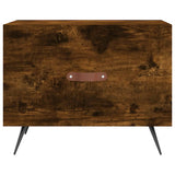 Coffee Table Smoked Oak 50x50x40 cm Engineered Wood 829342