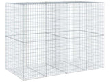 Gabion Basket with Cover 200x100x200 cm Galvanised Iron 3295227