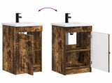 Bathroom Vanity with Sink Smoked Oak 42 x 40 x 84.5 cm 890059